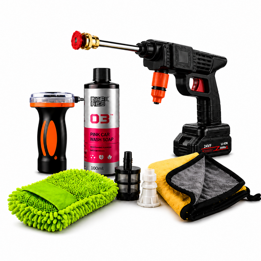 Car Exterior Cleaning Kit – Foam Wash & Shine Bundle