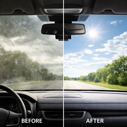 Glass Emulsion Windshield Cleaner – Rain Repellent & Anti-Fog Coating