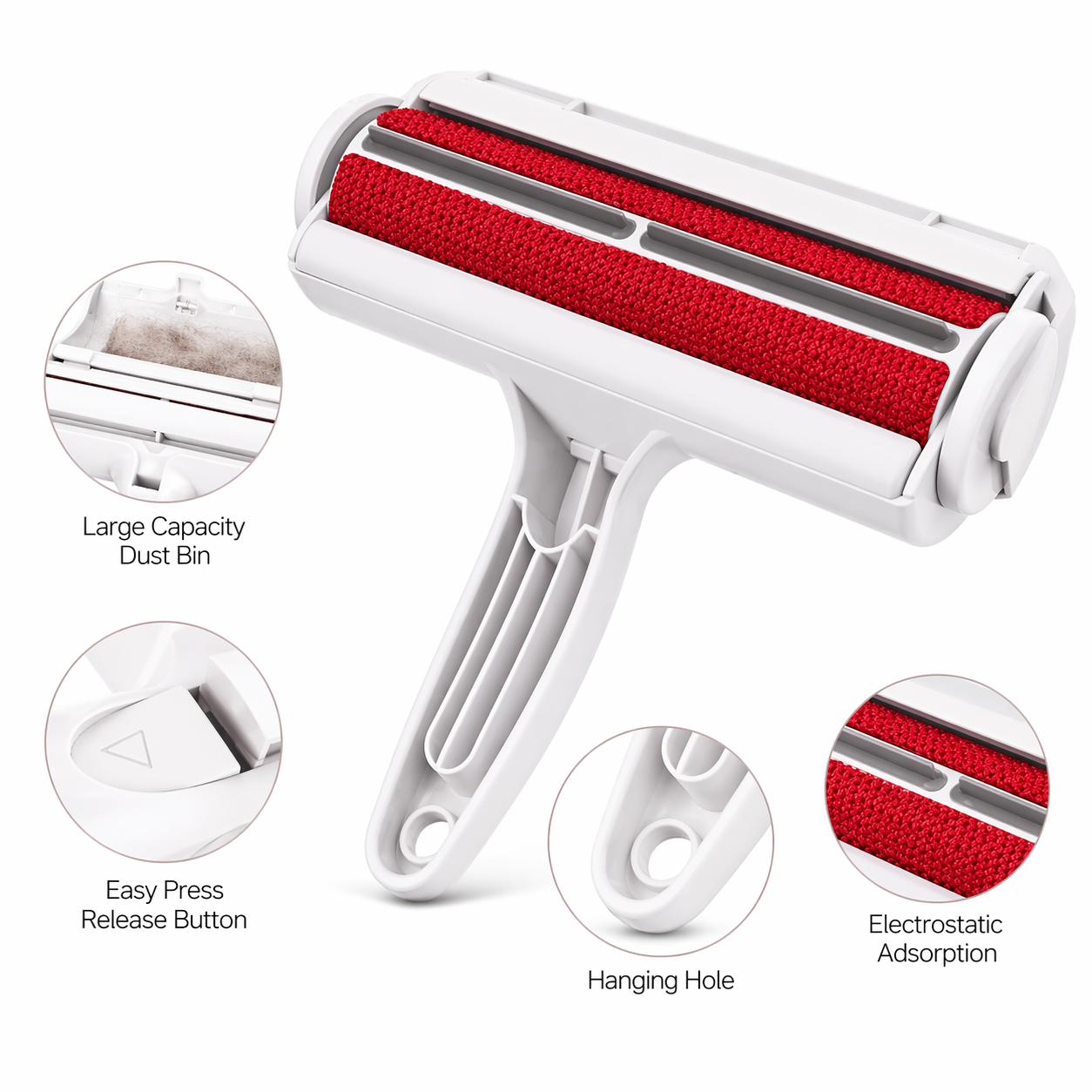 Reusable Pet Hair Remover Roller – No Refills Needed