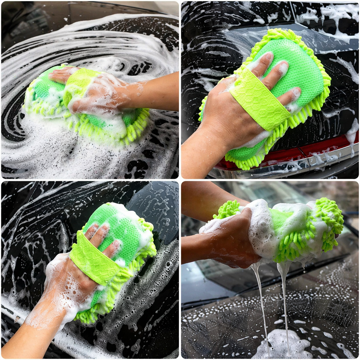Premium Microfiber Car Wash Mitt – Streak-Free Finish