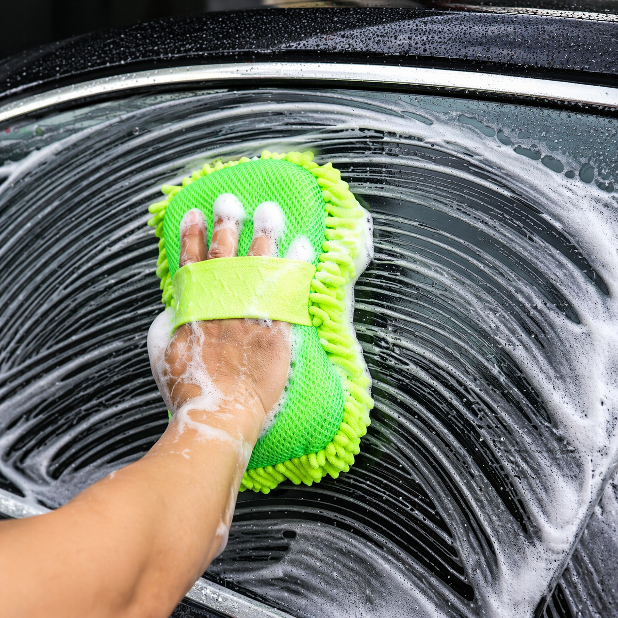 Premium Microfiber Car Wash Mitt – Streak-Free Finish