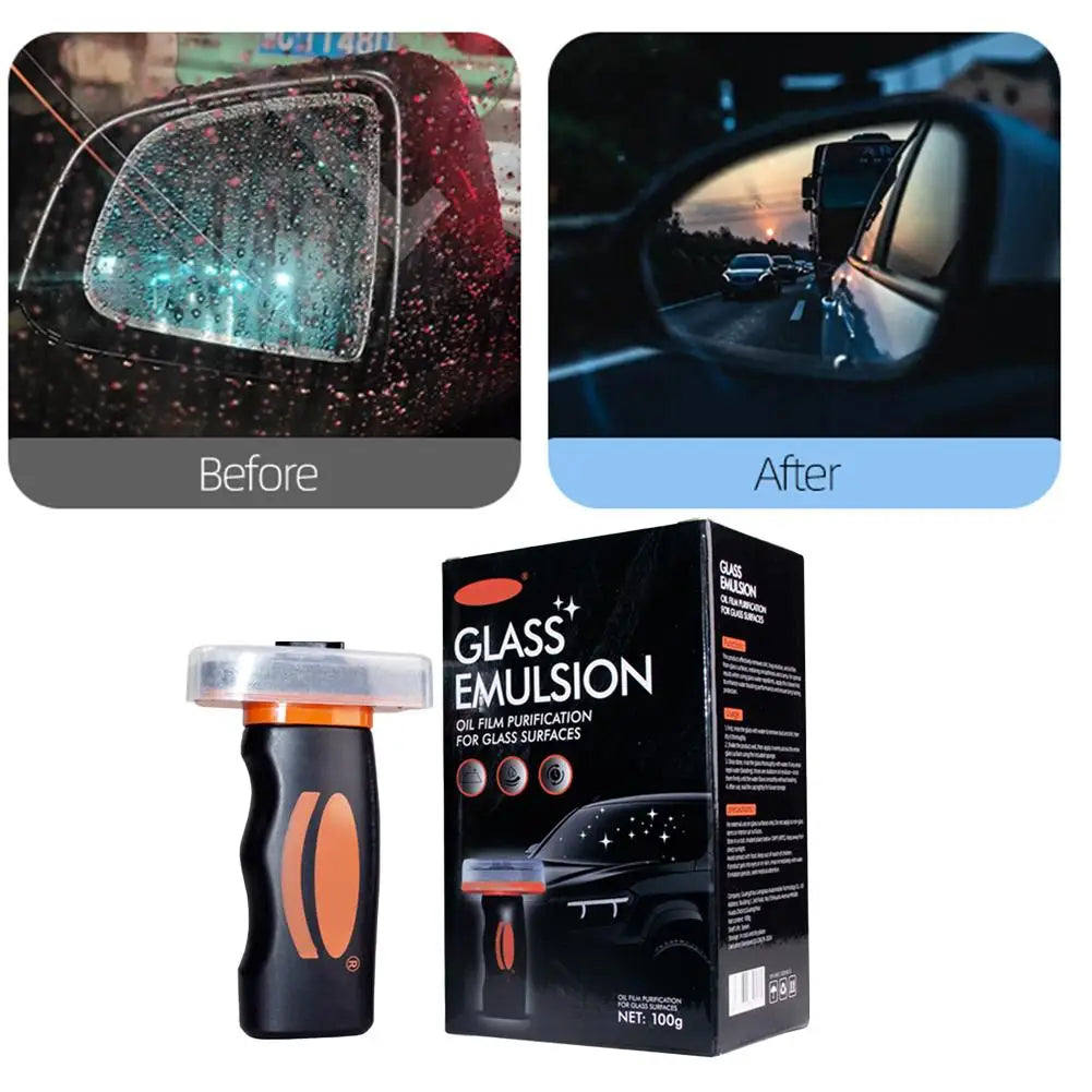 Glass Emulsion Windshield Cleaner – Rain Repellent & Anti-Fog Coating