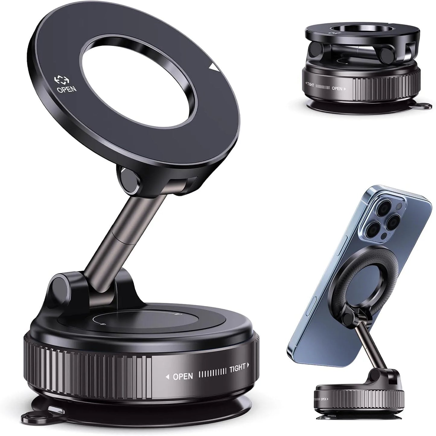 Magnetic Car Phone Mount – 360° Adjustable & Secure Hold