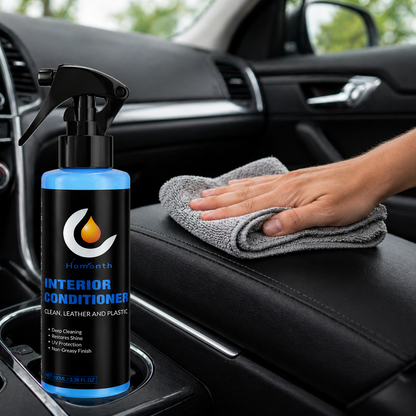 Interior Plastic & Leather Restorer – Clean, Shine & Protect