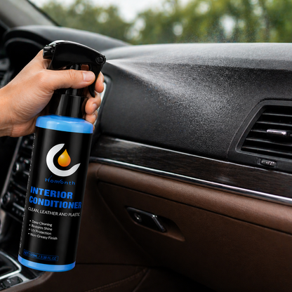 Interior Plastic & Leather Restorer – Clean, Shine & Protect