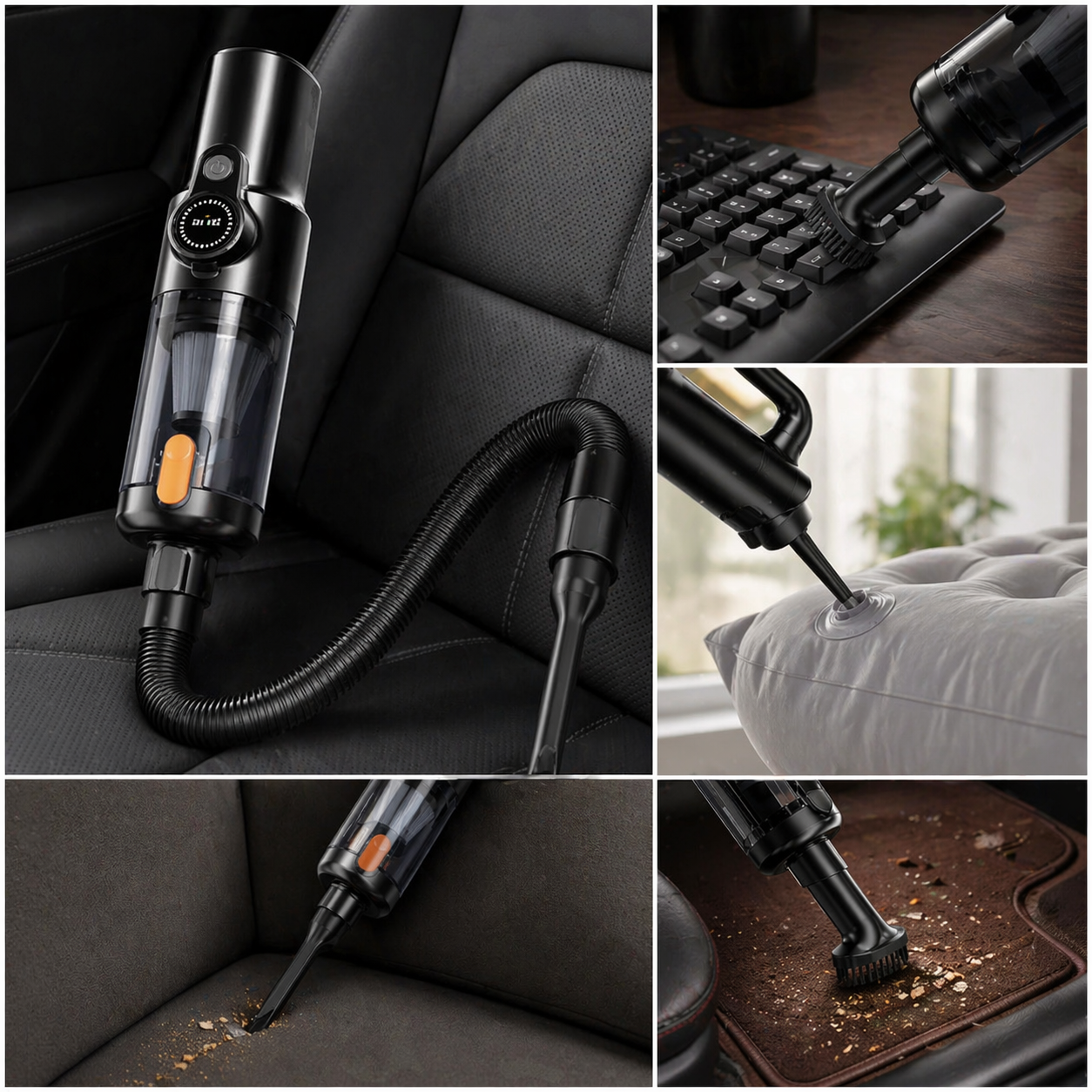 Cordless Car Vacuum – Portable High-Power Interior Cleaner
