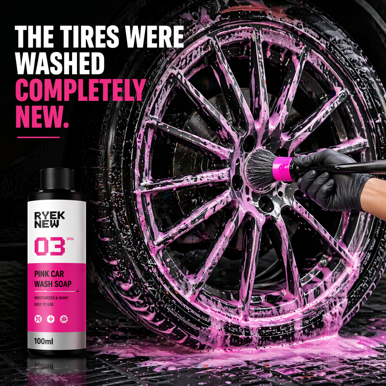 Pink Foam Car Wash Soap – Thick Foam, Scratch-Free Shine
