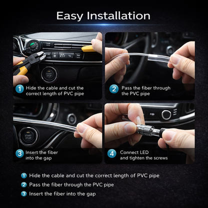 RGB Car Interior LED Light Kit – App Controlled Ambient Lighting